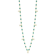 Gigi Clozeau - Collier émeraude Gigi Suprême, or jaune, 7 diamants, 50 cm
