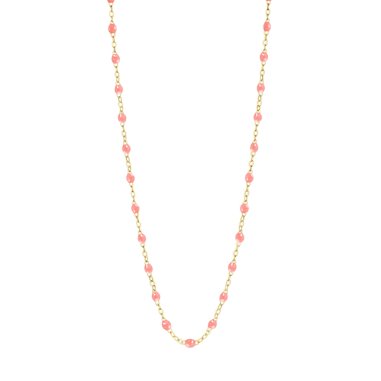 Gigi Clozeau - Collier enfant fuchsia Classique Gigi, or jaune, 33 cm