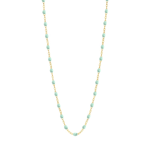 Gigi Clozeau - Collier enfant jade Classique Gigi, or jaune, 33 cm