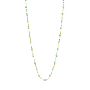 Gigi Clozeau - Collier enfant jade Classique Gigi, or jaune, 33 cm