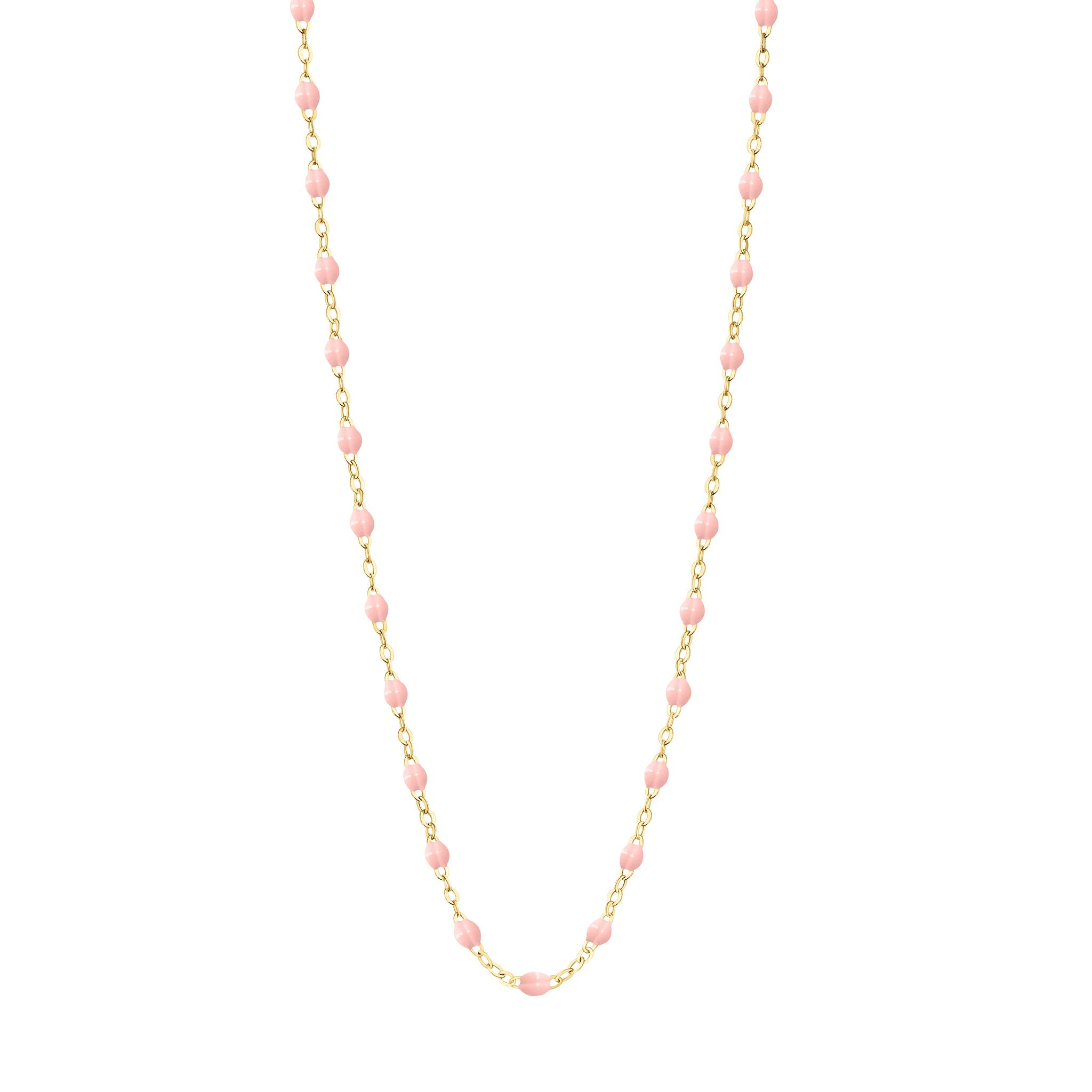 Gigi Clozeau - Collier enfant rose bébé Classique Gigi, or jaune, 33 cm