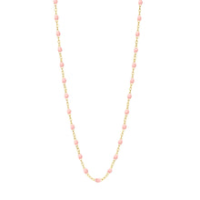Gigi Clozeau - Collier enfant rose bébé Classique Gigi, or jaune, 33 cm