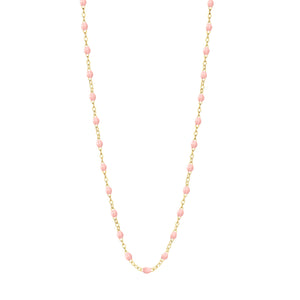 Gigi Clozeau - Collier enfant rose bébé Classique Gigi, or jaune, 33 cm