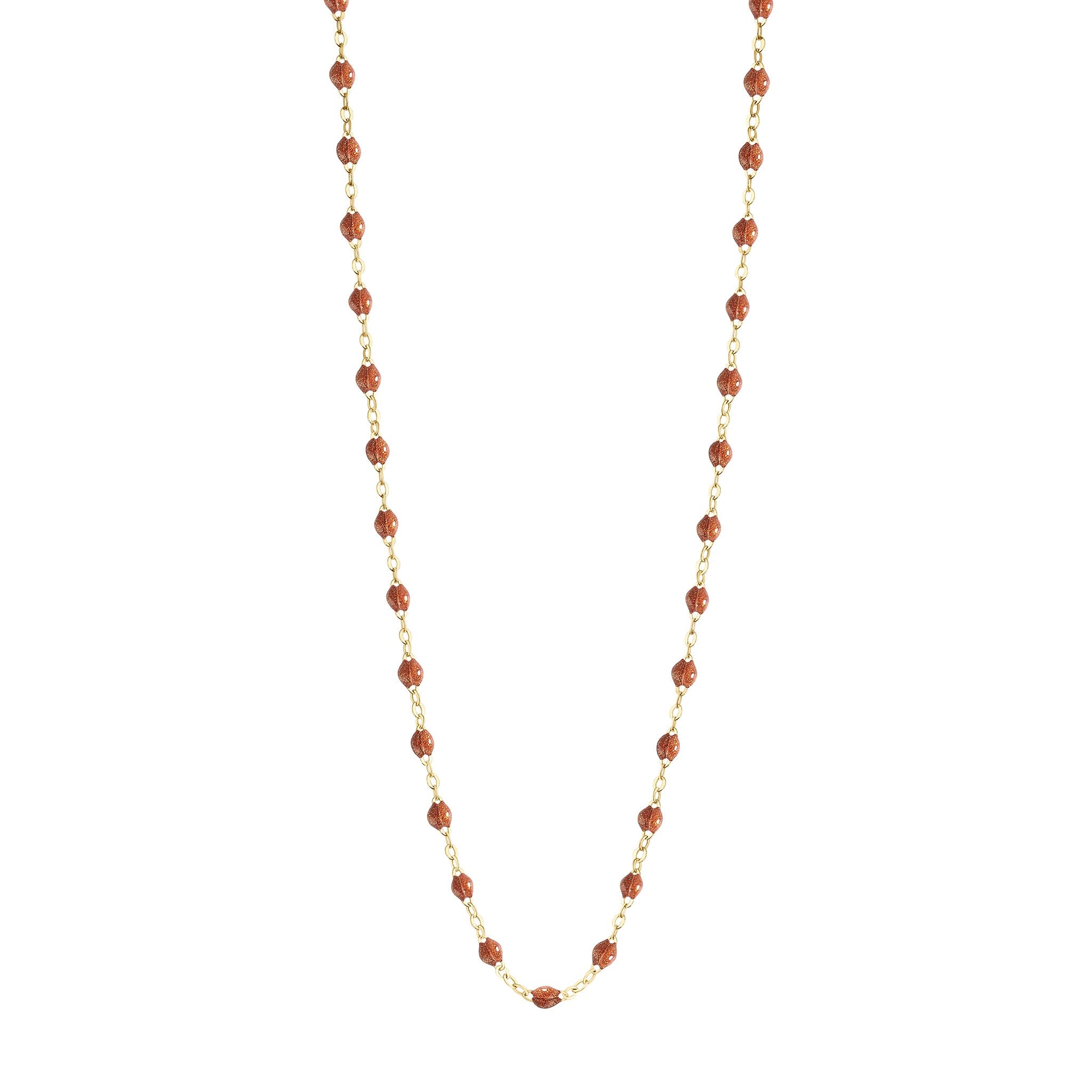 Gigi Clozeau - Collier fauve Classique Gigi, or jaune, 50 cm
