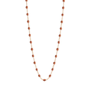 Gigi Clozeau - Collier fauve Classique Gigi, or rose, 45 cm