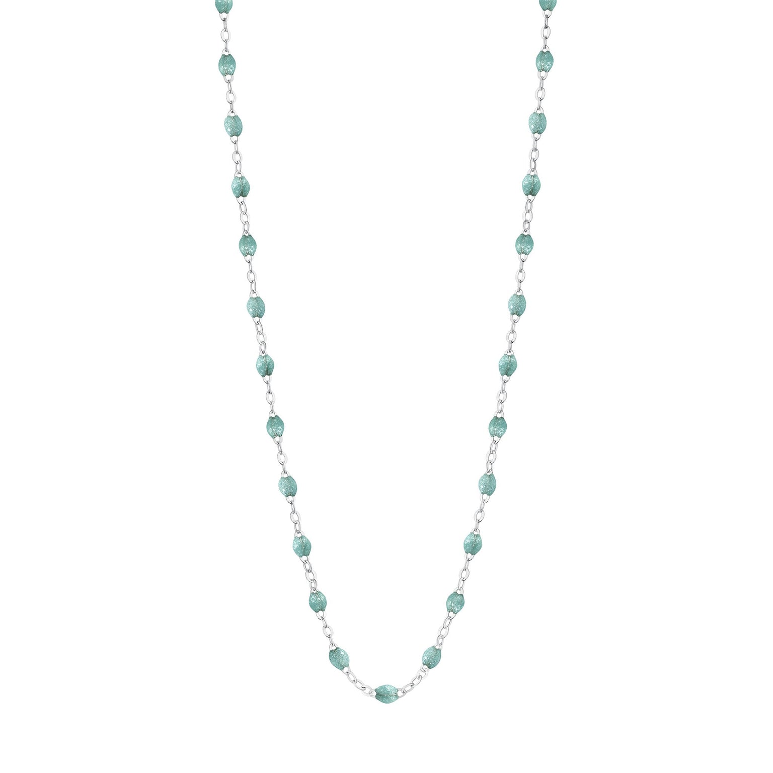 Gigi Clozeau - Collier glacier Classique Gigi, or blanc, 50 cm