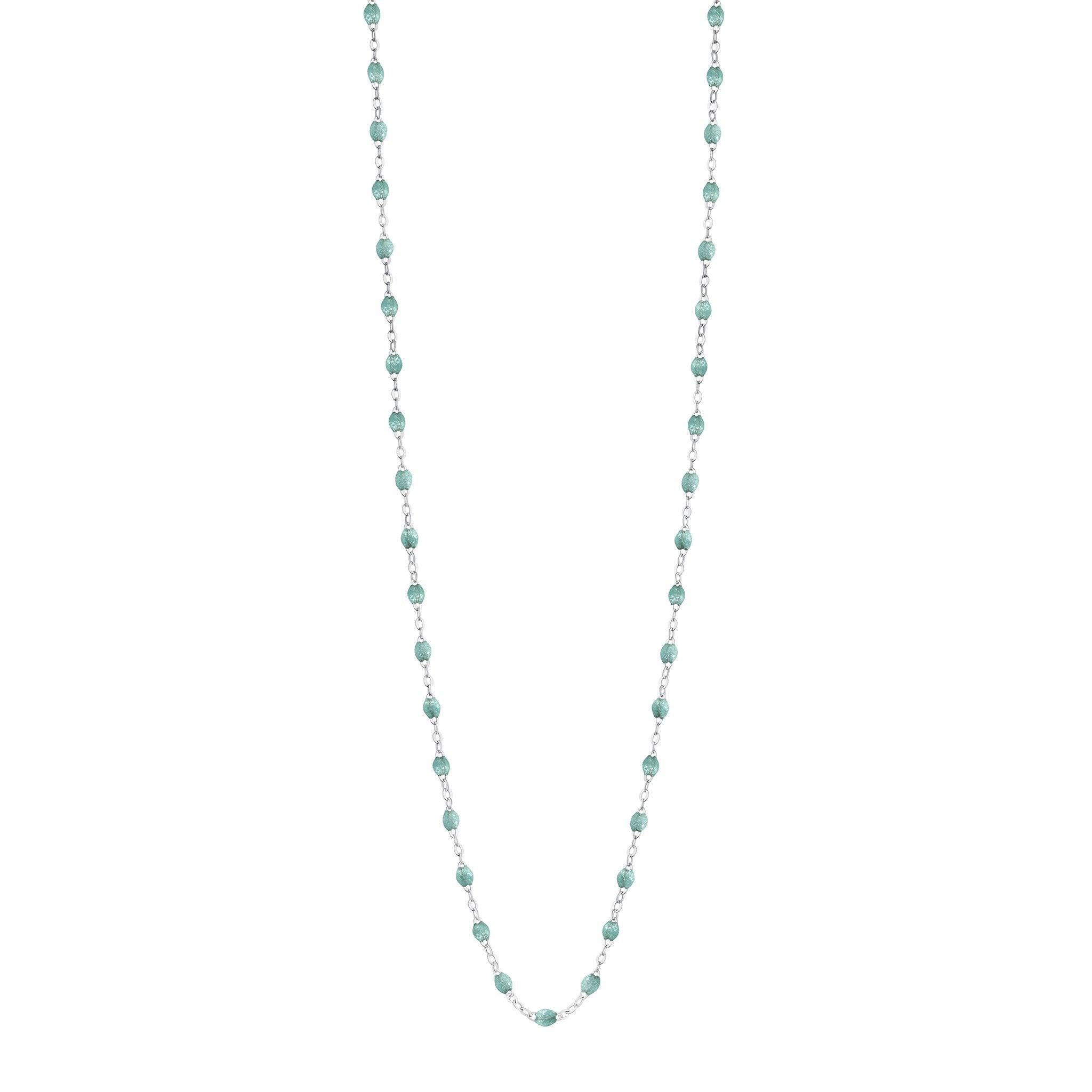 Gigi Clozeau - Collier glacier Classique Gigi, or blanc, 60 cm