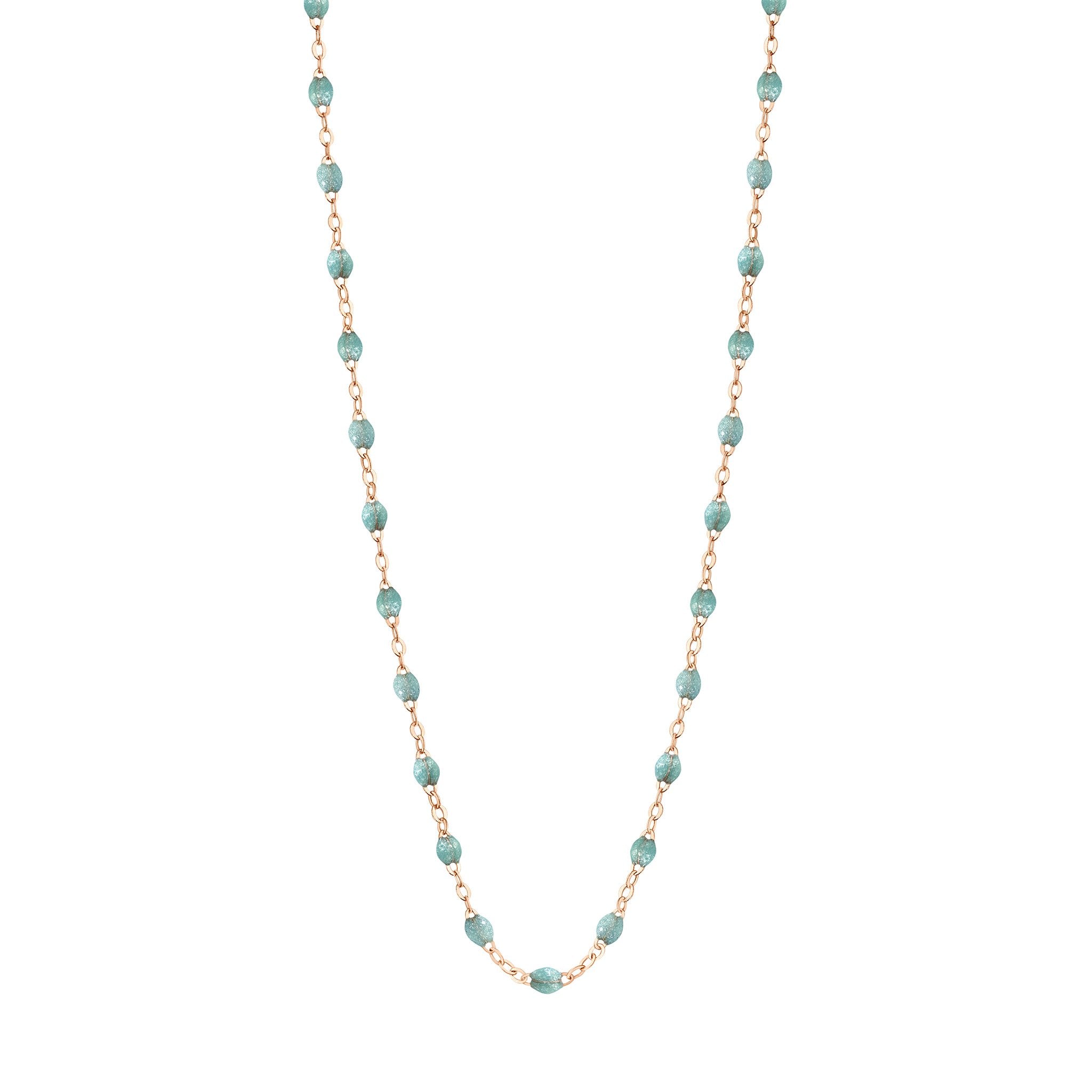 Gigi Clozeau - Collier glacier Classique Gigi, or rose, 50 cm