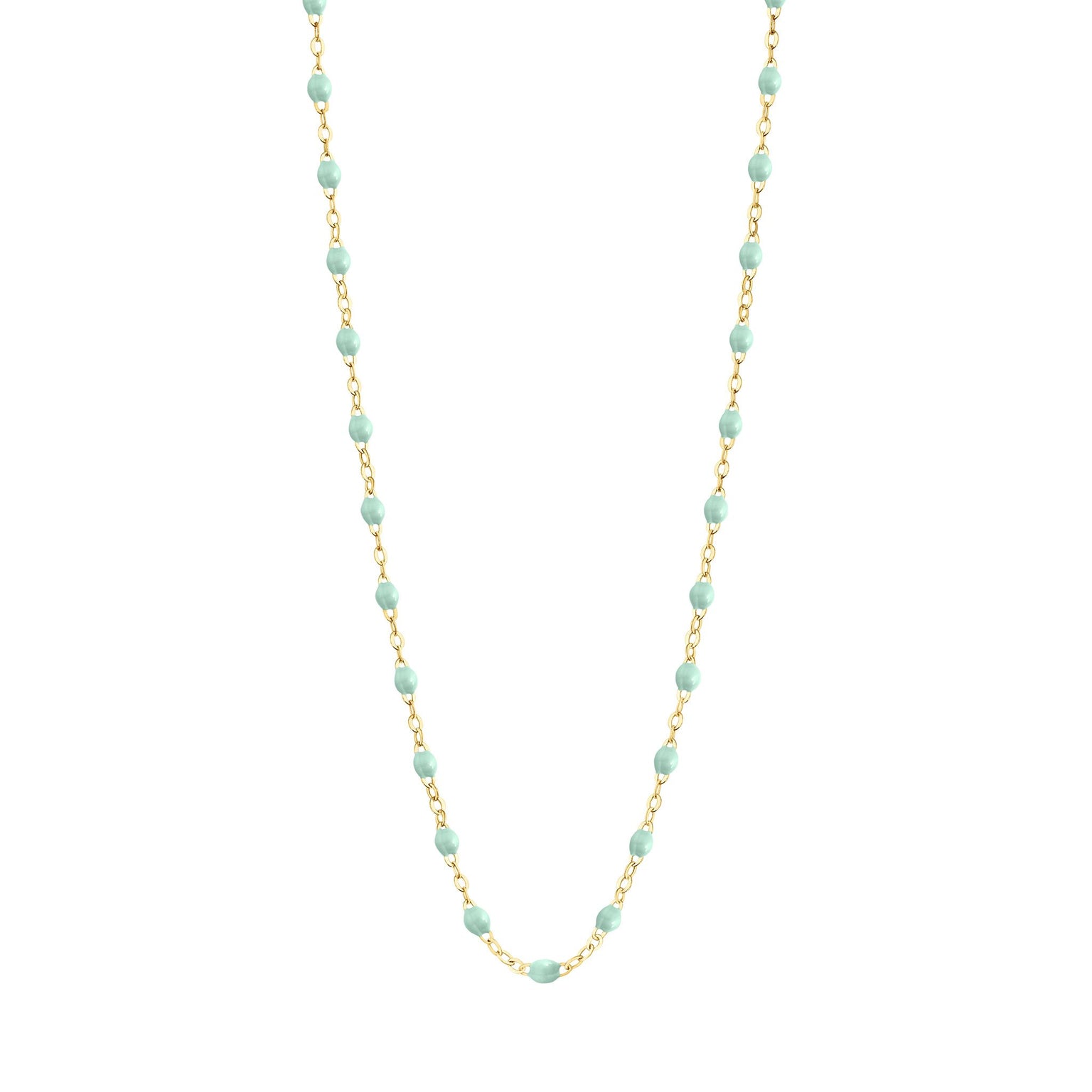 Gigi Clozeau - Collier jade Classique Gigi, or jaune, 45 cm