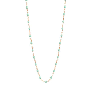 Gigi Clozeau - Collier jade Classique Gigi, or rose, 50 cm