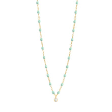 Gigi Clozeau - Collier jade Gigi Suprême, or jaune, 1 diamant, 42 cm