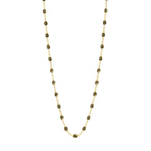 Gigi Clozeau - Collier kaki Classique Gigi, or jaune, 50 cm