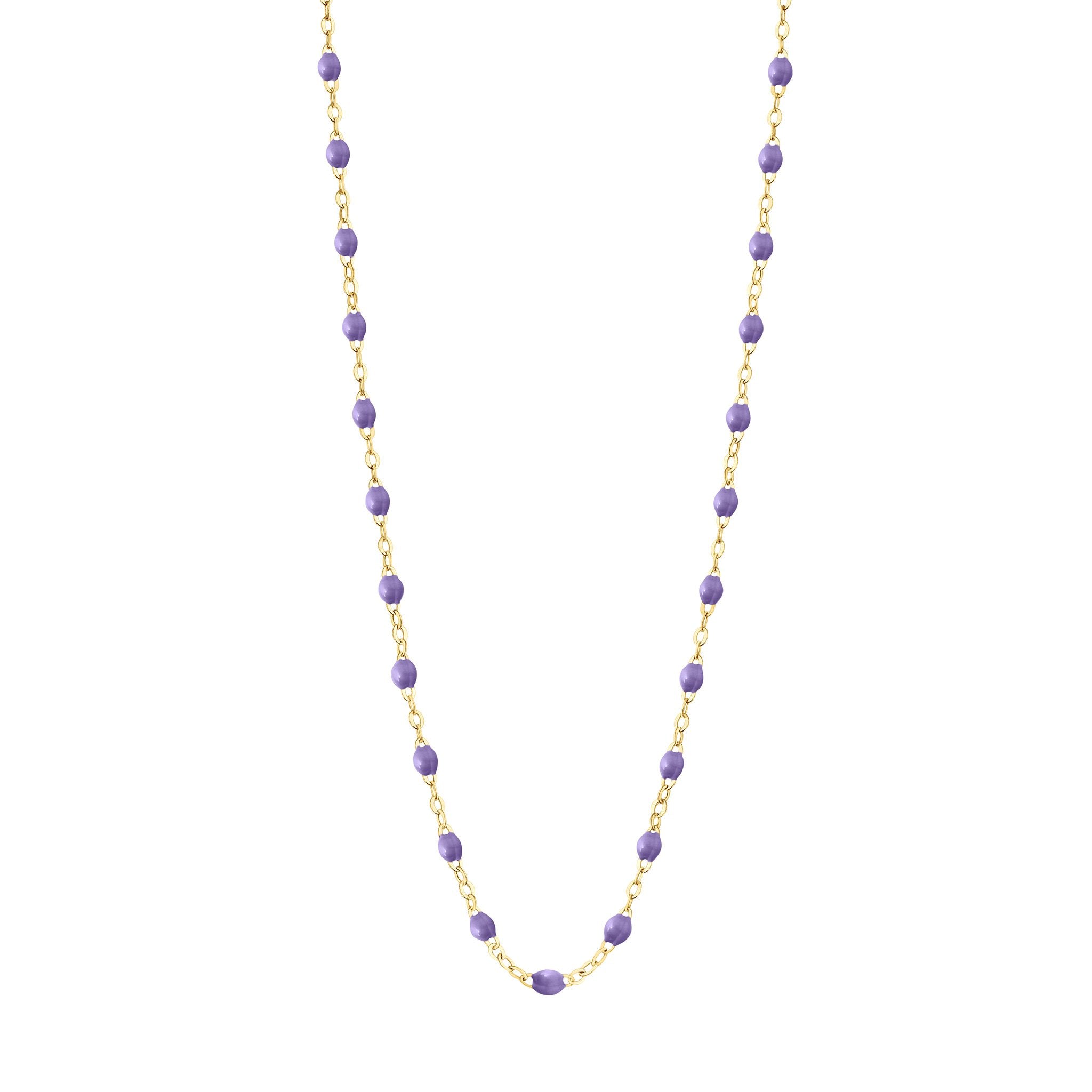 Gigi Clozeau - Collier mauve Classique Gigi, or jaune, 42 cm