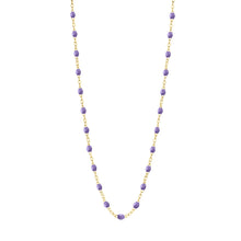 Gigi Clozeau - Collier mauve Classique Gigi, or jaune, 42 cm