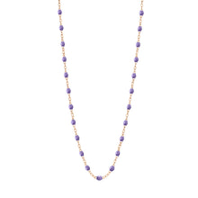 Gigi Clozeau - Collier mauve Classique Gigi, or rose, 45 cm