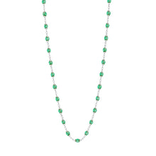 Gigi Clozeau - Collier menthe Classique Gigi, or blanc, 50 cm