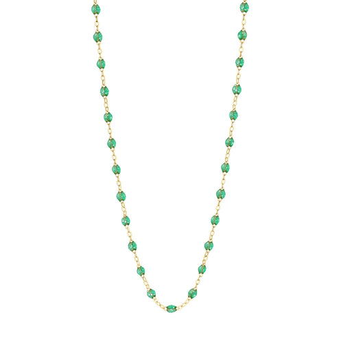 Gigi Clozeau - Collier menthe Classique Gigi, or jaune, 50 cm