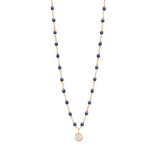 Gigi Clozeau - Collier nuit Puce diamants, or rose, 42 cm