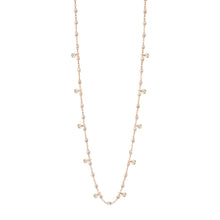 Gigi Clozeau - Collier opale Gigi Suprême, or rose, 10 diamants, 60 cm