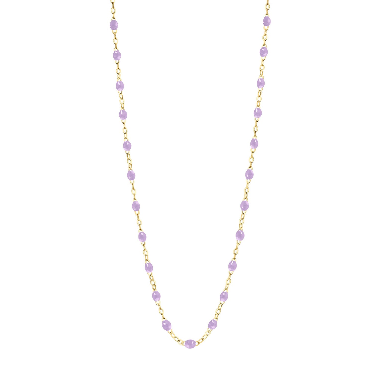 Gigi Clozeau - Collier parme Classique Gigi, or jaune, 45 cm