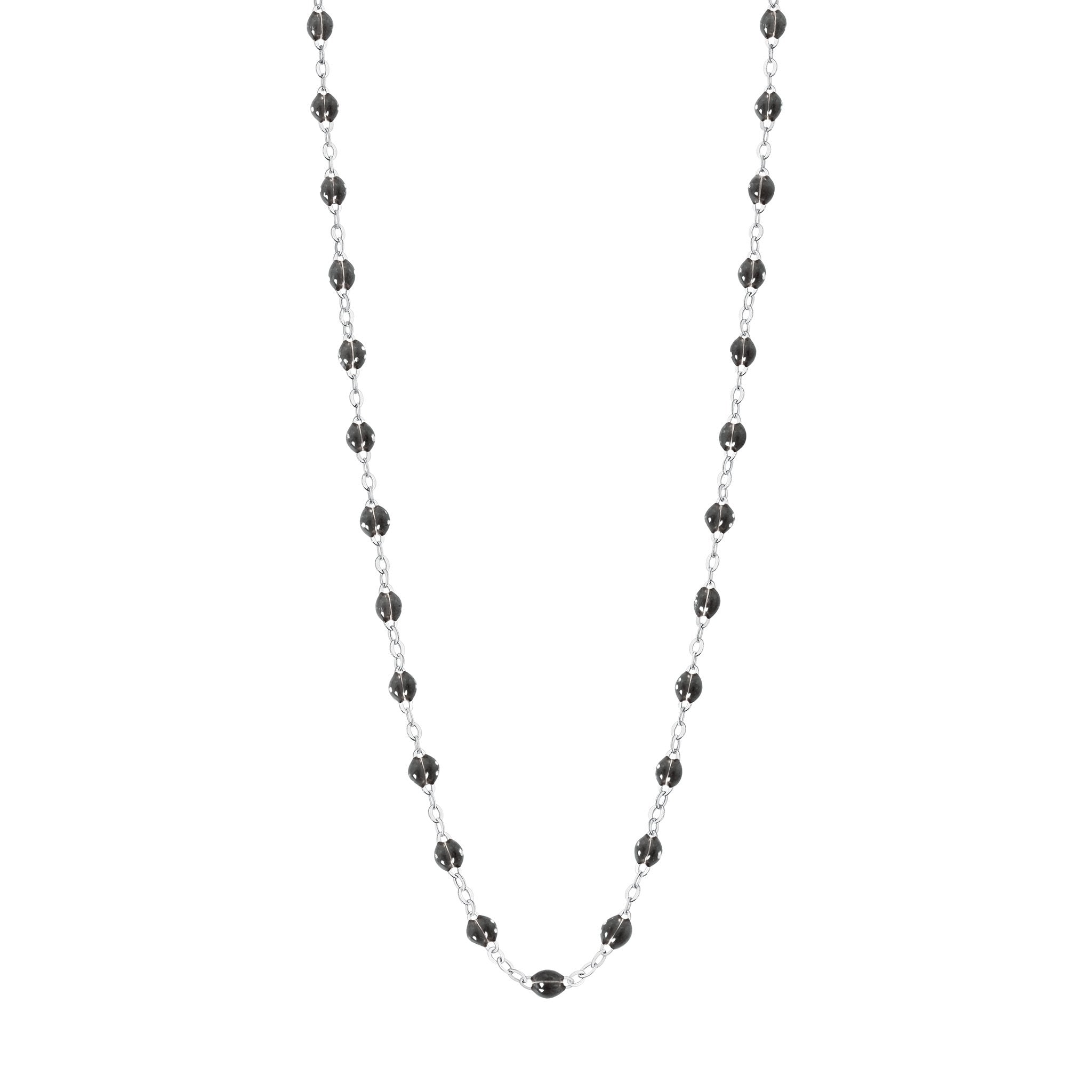 Gigi Clozeau - Collier quartz Classique Gigi, or blanc, 42 cm