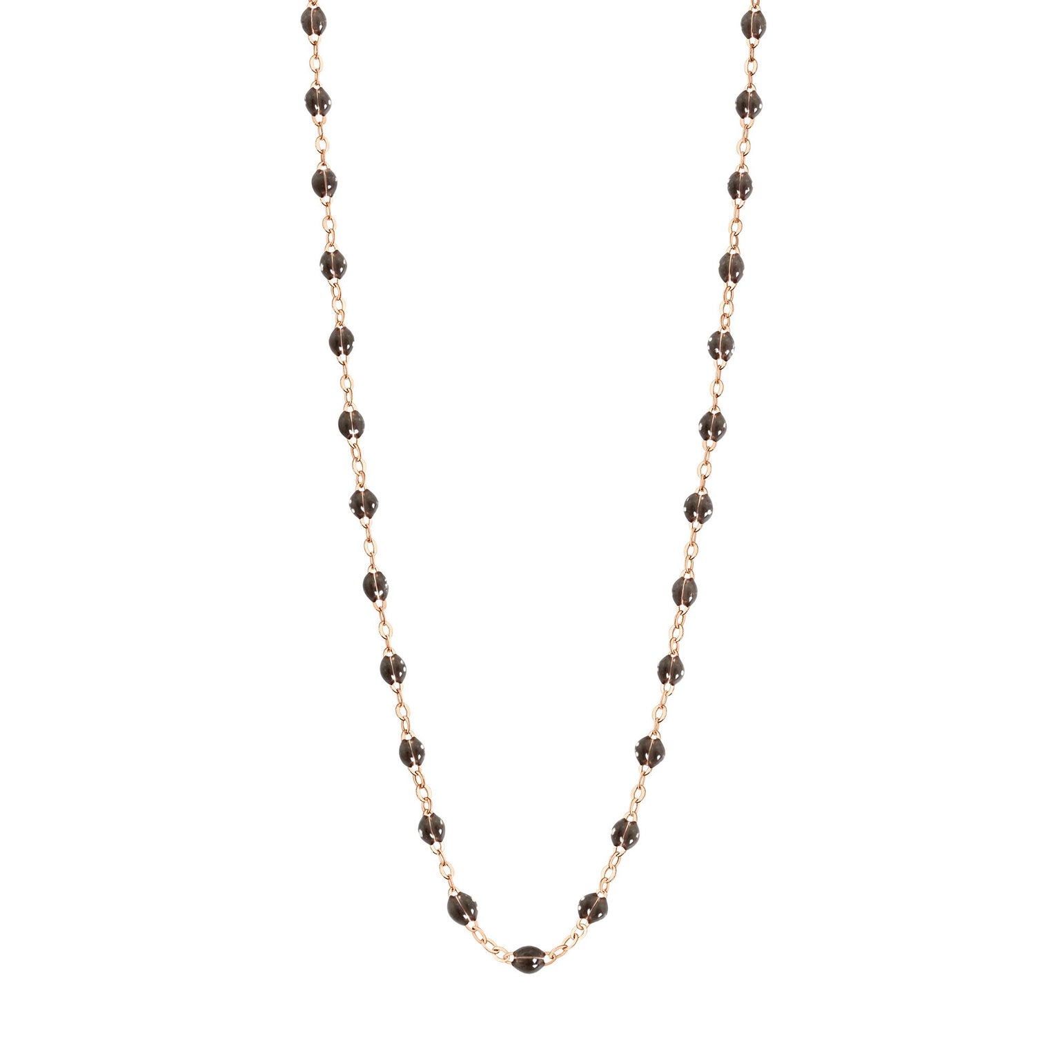 Gigi Clozeau - Collier quartz Classique Gigi, or rose, 42 cm