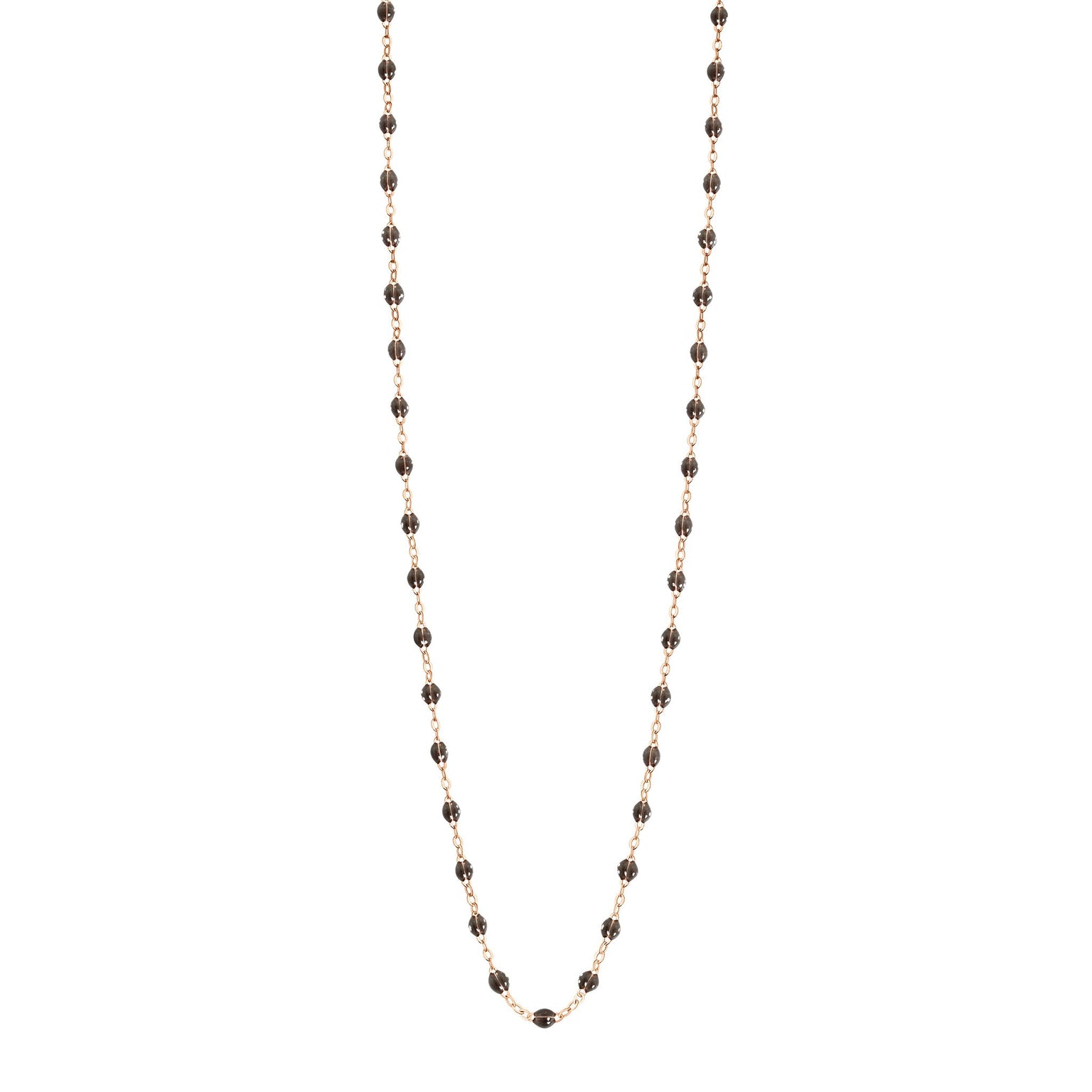 Gigi Clozeau - Collier quartz Classique Gigi, or rose, 60 cm
