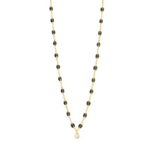 Gigi Clozeau - Collier quartz Gigi Suprême, or jaune, 1 diamant, 42 cm