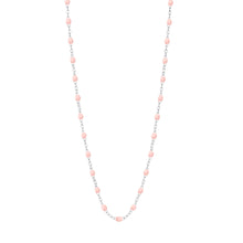 Gigi Clozeau - Collier rose bébé Classique Gigi, or blanc, 50 cm