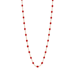 Gigi Clozeau - Collier rubis Classique Gigi, or rose, 42 cm