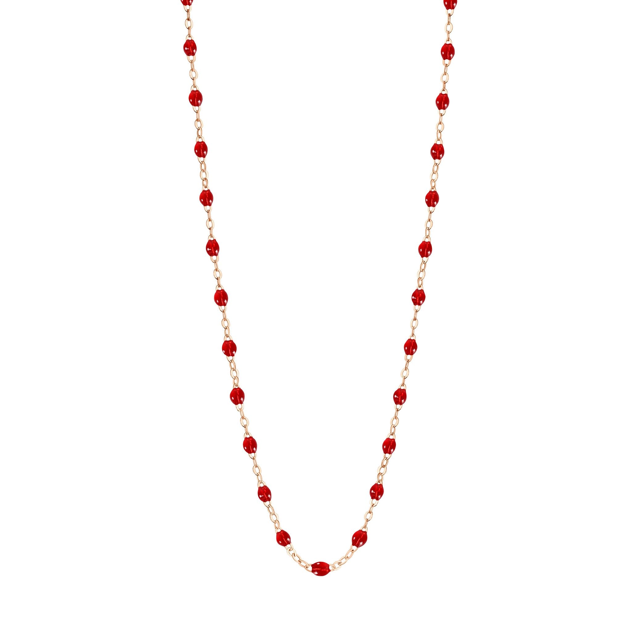 Gigi Clozeau - Collier rubis Classique Gigi, or rose, 45 cm