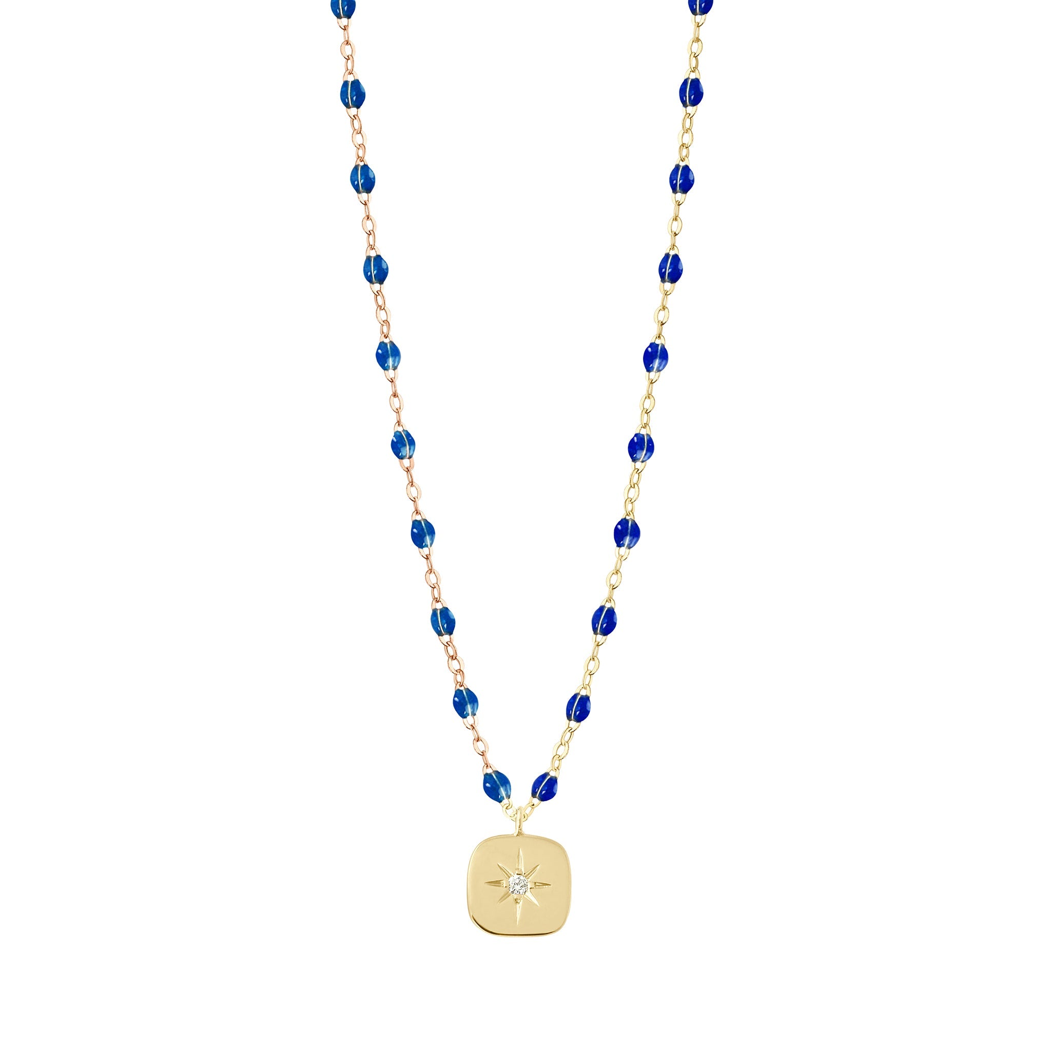 Gigi Clozeau - Collier saphir Miss Gigi diamant, or jaune, 42 cm