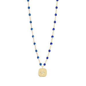 Gigi Clozeau - Collier saphir Miss Gigi diamant, or jaune, 42 cm
