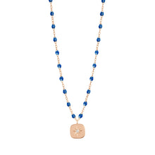 Gigi Clozeau - Collier saphir Miss Gigi diamant, or rose, 42 cm