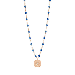 Gigi Clozeau - Collier saphir Miss Gigi diamant, or rose, 42 cm