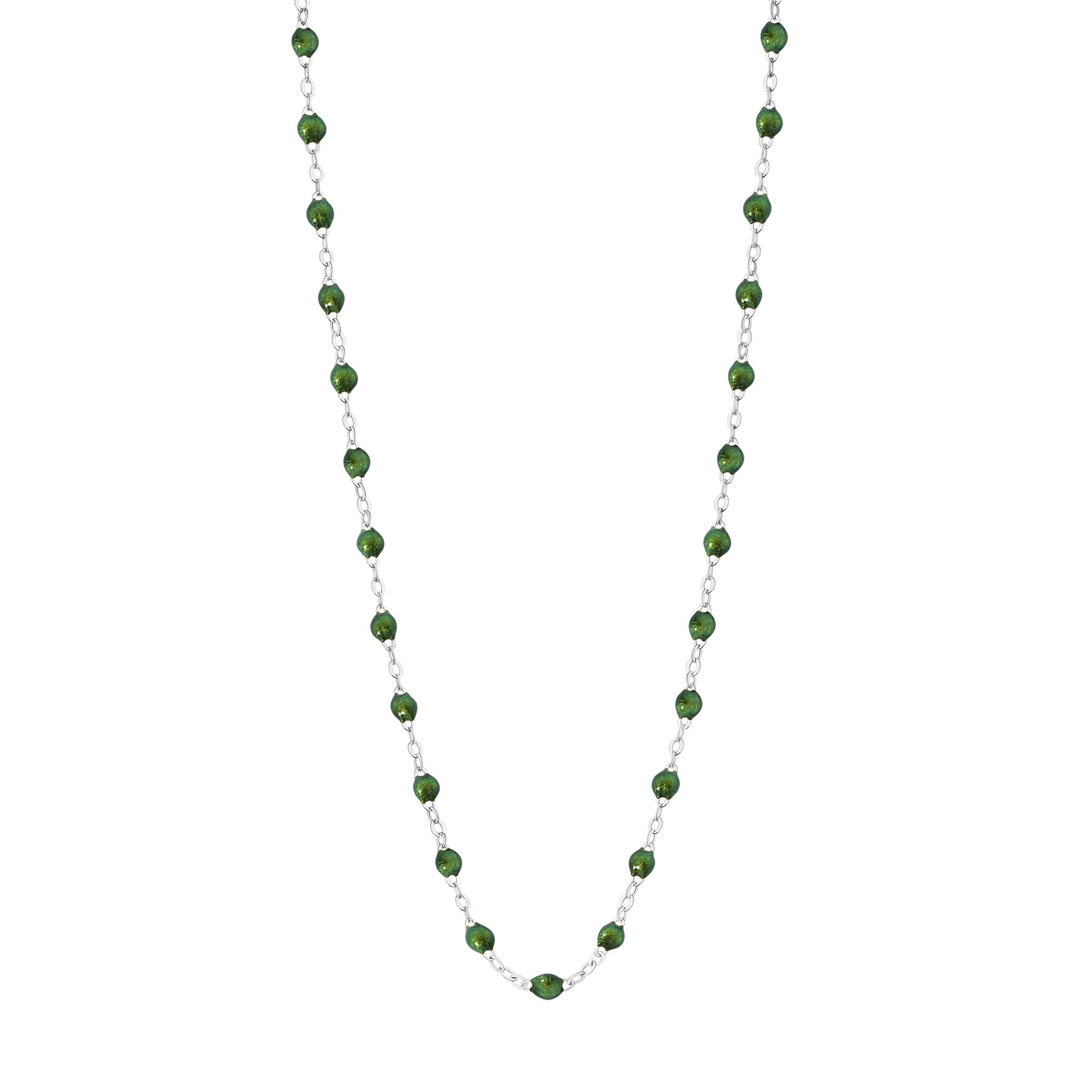 Gigi Clozeau - Collier scarabée Classique Gigi, or gris, 50 cm