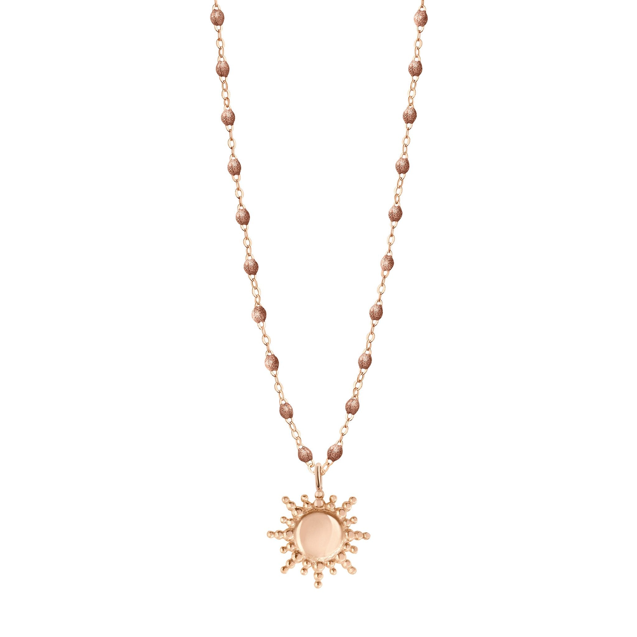 Gigi Clozeau - Collier Soleil cuivre, or rose, 42 cm