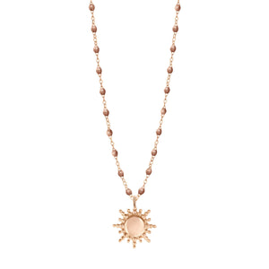 Gigi Clozeau - Collier Soleil cuivre, or rose, 42 cm