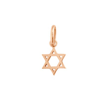 Gigi Clozeau - Pendentif Etoile de David, or rose