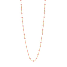 Gigi Clozeau - Sautoir blush Classique Gigi, or jaune, 60 cm
