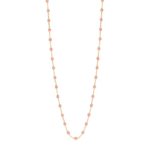 Gigi Clozeau - Sautoir blush Classique Gigi, or jaune, 60 cm