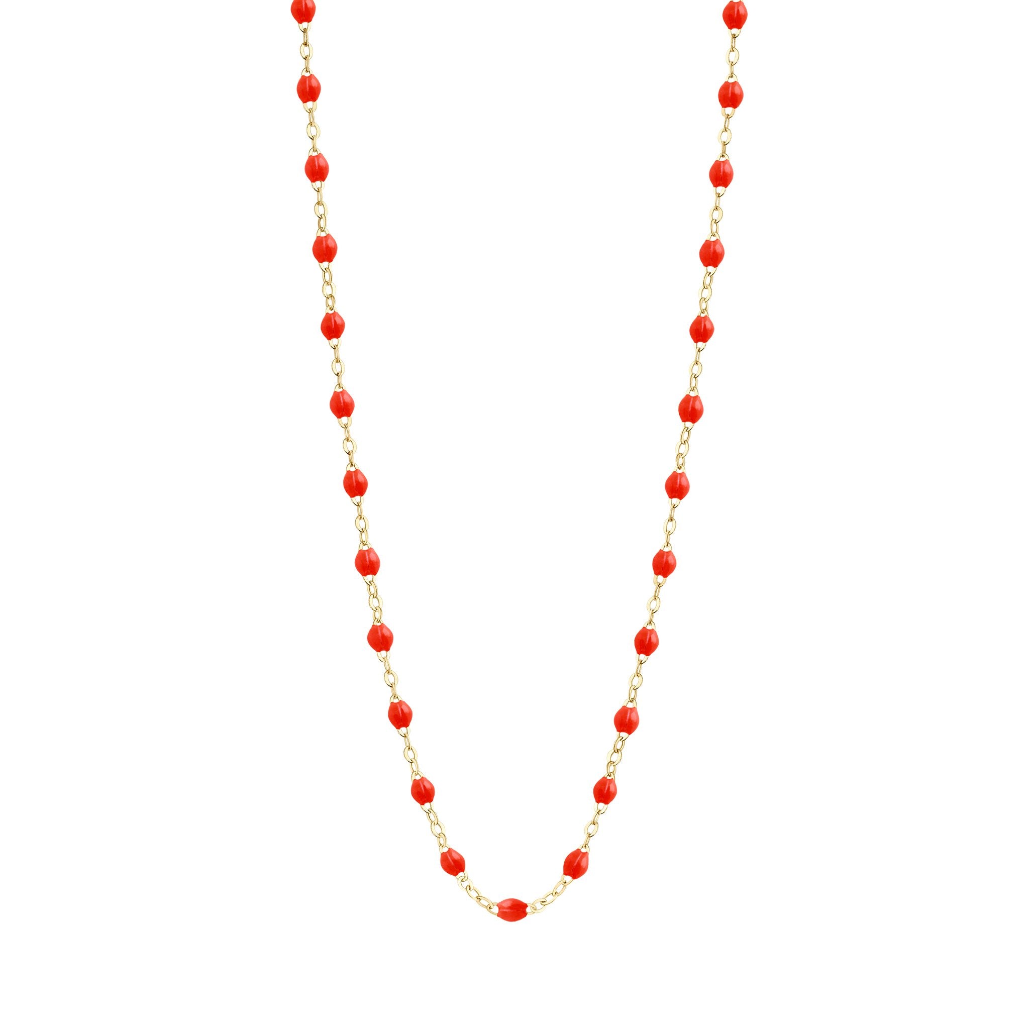 Gigi Clozeau - Sautoir corail Classique Gigi, or jaune, 60 cm