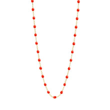 Gigi Clozeau - Sautoir corail Classique Gigi, or jaune, 60 cm