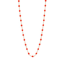 Gigi Clozeau - Sautoir corail Classique Gigi, or rose, 60 cm