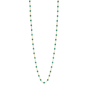 Gigi Clozeau - Sautoir émeraude Classique Gigi, or jaune, 60 cm