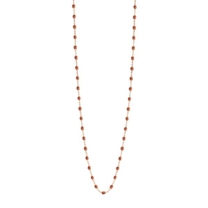 Gigi Clozeau - Sautoir fauve Classique Gigi, or rose, 86 cm