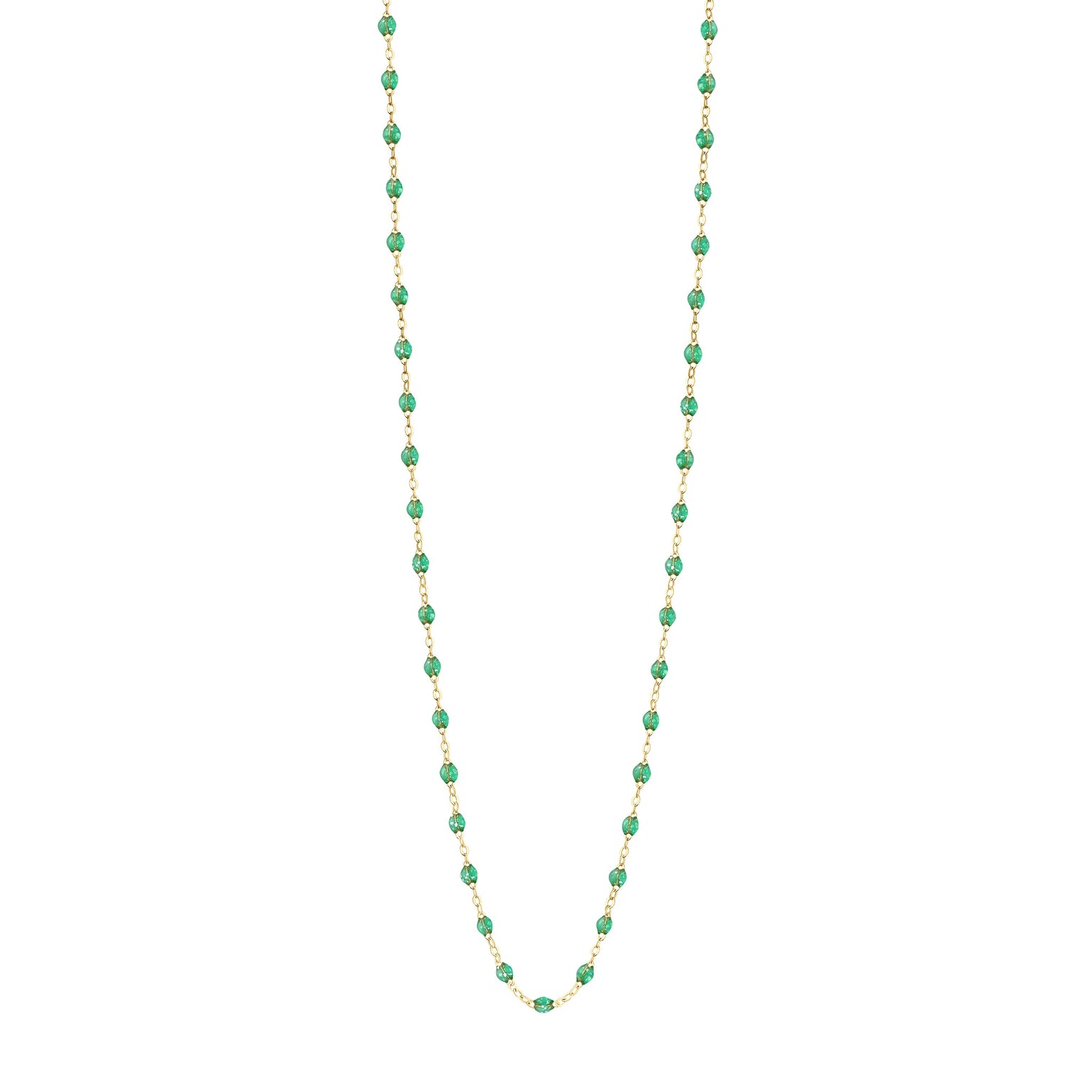 Gigi Clozeau - Sautoir menthe Classique Gigi, or jaune, 60 cm