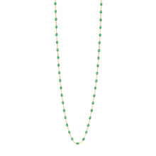 Gigi Clozeau - Sautoir menthe Classique Gigi, or jaune, 86 cm