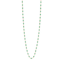 Gigi Clozeau - Sautoir menthe Classique Gigi, or rose, 86 cm