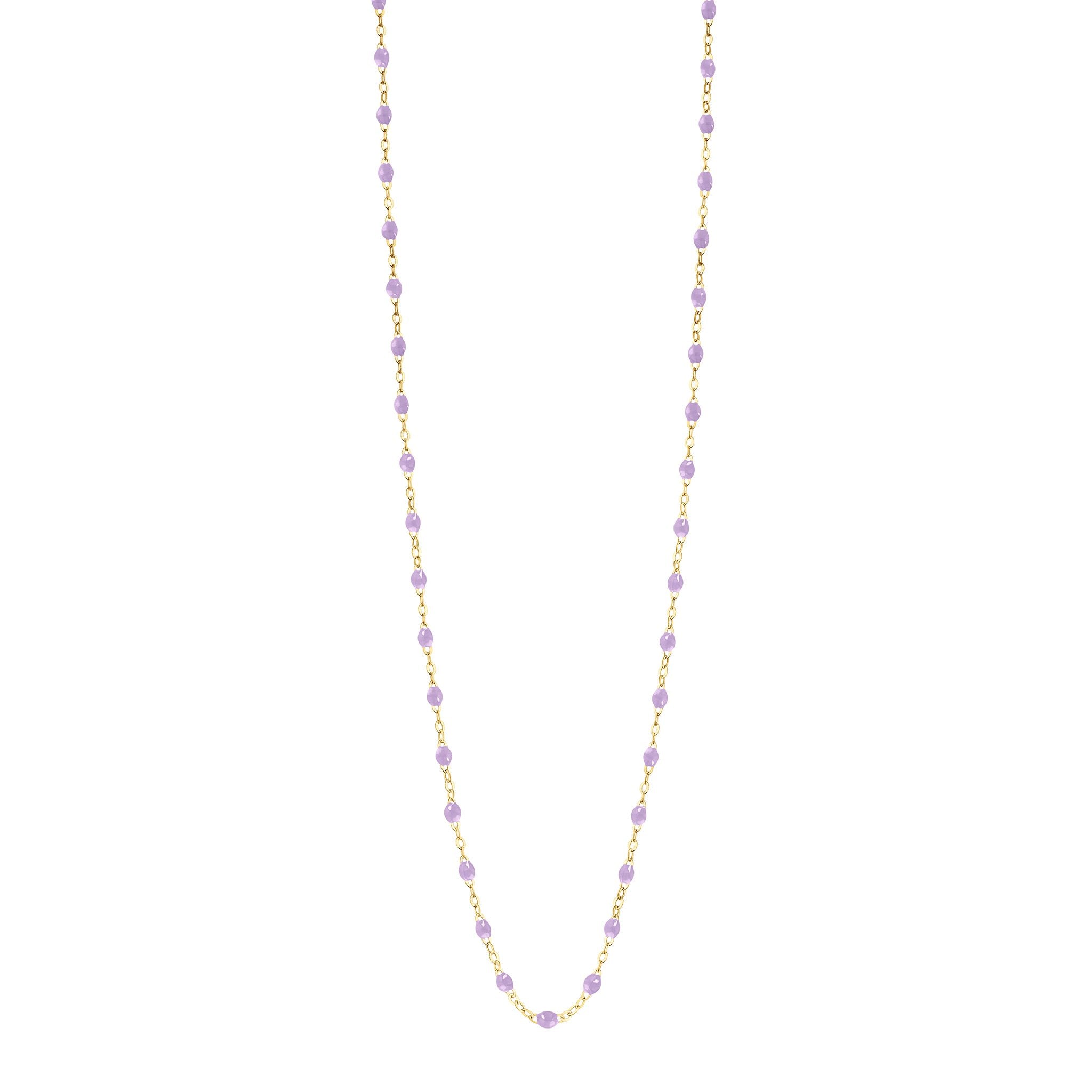 Gigi Clozeau - Sautoir parme Classique Gigi, or jaune, 60 cm